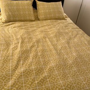 Crate and Barrel duvet + shams